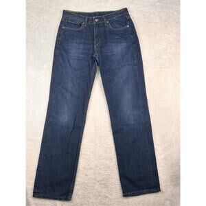 Levis 514 Jeans Mens 30x32 Blue Regular Straight Mid Rise Dark Wash Stretch